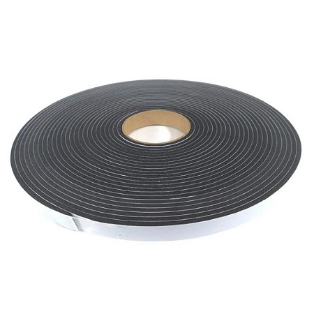 Fita de Vedação em Espuma de EPDM Preto - 6mm x 15mm x 10m