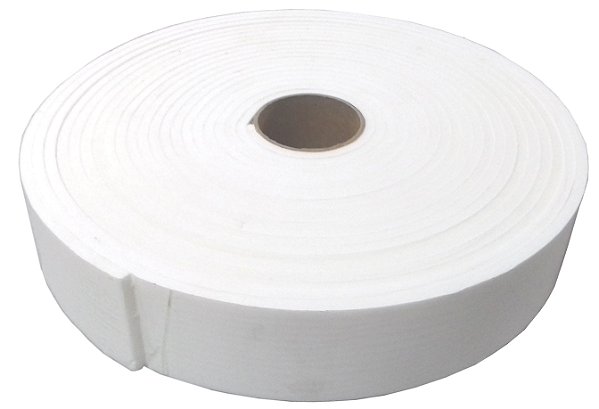 Fita de Vedação em EVA Branco Adesivo 2 Lados - 10mm x 55mm x 10m