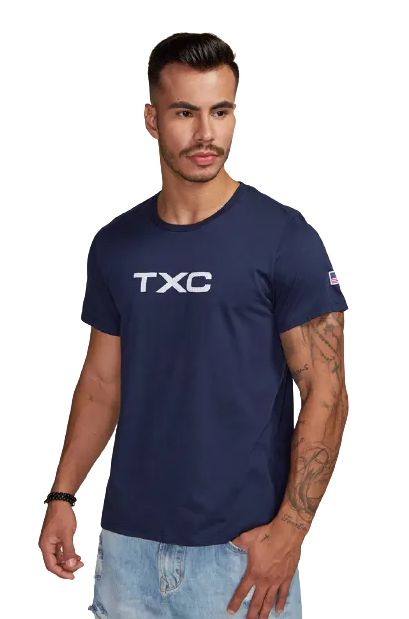 Camiseta Custom Mc Estampada 19877 - 0035 - Marinho - Txc