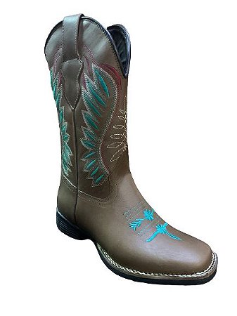 Bota Texana Mexicana Fem - Café Ref. 17-40056