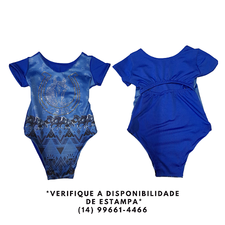 Body Infantil Estampado C/ Strass - Tam. Pp