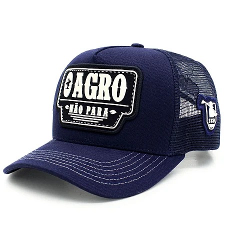 BONE SACUDIDOS - AGRO NAO PARA - MARINHO  - REF. BN375SCD