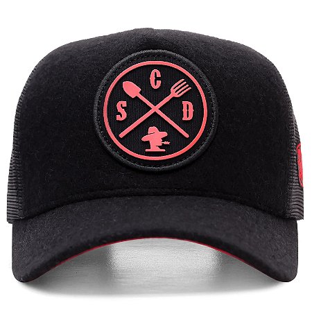 BONE SACUDIDOS - LOGO REDONDO FOGO - MARINHO - REF. BN393SCD