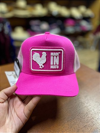 BONÉ TRUCKER LOGO PINK - MADE IN MATO