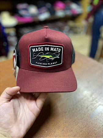 BONÉ TRUCKER FISHER RED - MADE IN MATO