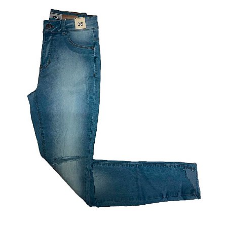 Calça Feminina Post Jeans Skinny Cint. Alta Ref. 8041101