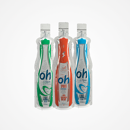 2x Oh a Água - Água Alcalina Oceânica / Isotônica / Zero Sódio 315 Ml.