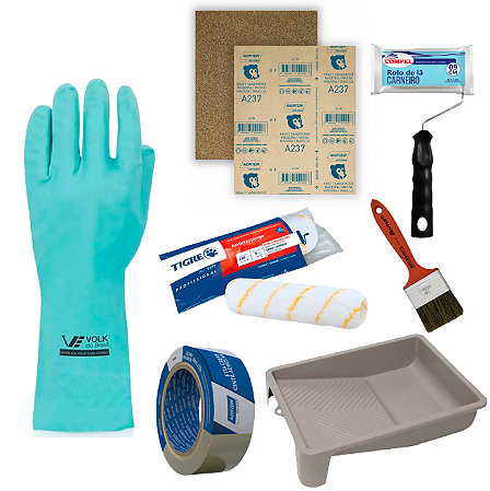 Kit de pintura com 7 peças