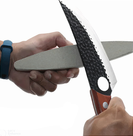 PEDRA DE AMOLAR FACA DUPLA FACE CANOA 9" 23cm