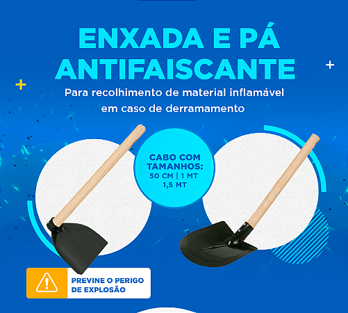 PÁ ou enxada ANTI FAISCANTE  Anti faísca Plastcor