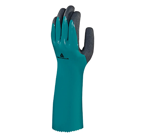 Luva Nitrílica Tam 9 Resistência Química Banho Triplo Delta Plus Chemsafe VV835 35 CM CA 41342
