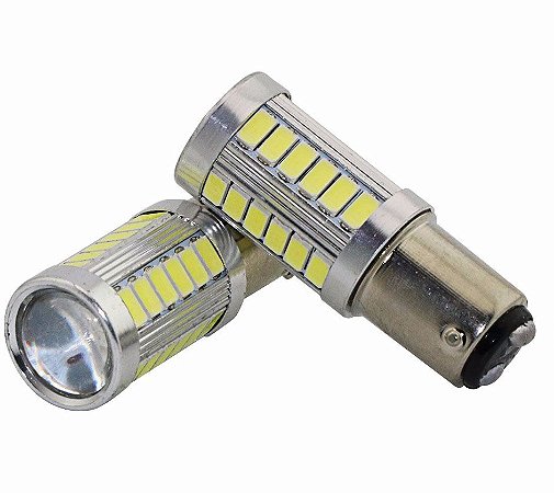 Lâmpadas De Led Lanterna Freio 33 Leds 2 Polos 1157 Branco - BG Parts -  Peças e Acessórios Automotivos