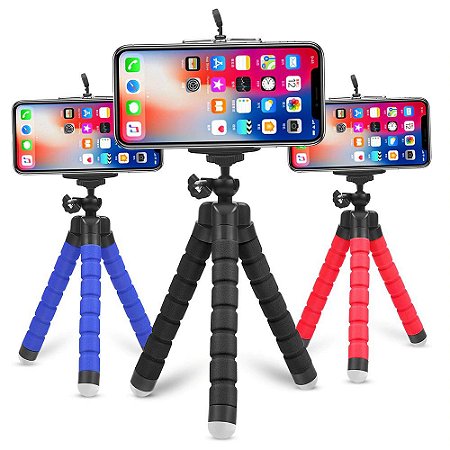 Mini Tripe Celular Suporte Flexivel Regulavel Universal - R$:15,00