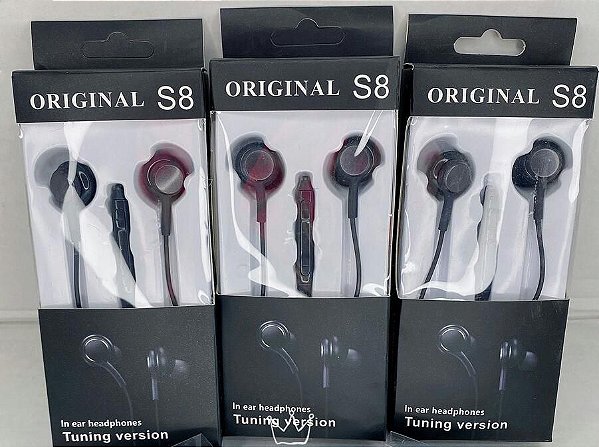 Fone com Microfone S8 Auricular - R$:10,00