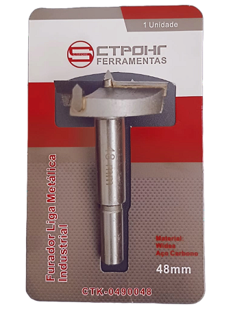 Broca Forstner 48mm Para Dobradiça De Armário Liga Industrial