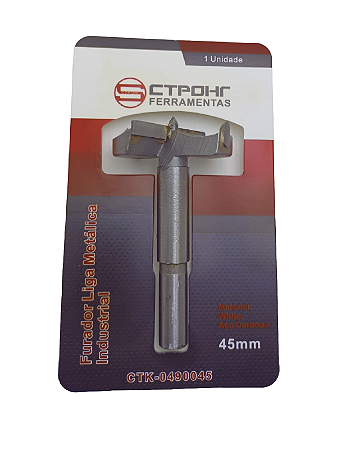 Broca Forstner 45mm P/ Dobradiça De Armário Liga Industrial