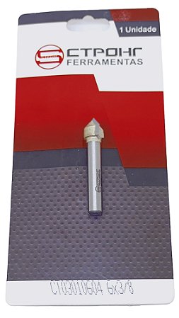 Fresa Gravadora 90 Graus Corte V Haste 6mm Corte 3/8