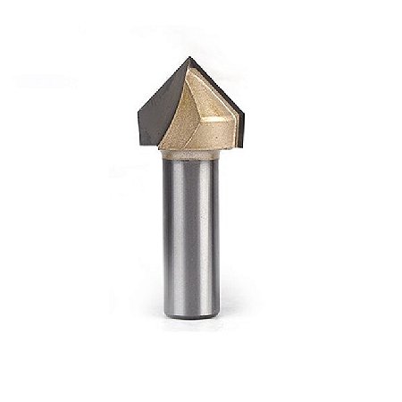 Fresa Gravadora V-Bit 90 Graus Corte V Haste 12mm  X 3/4