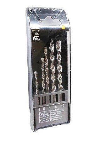 Jogo De Broca Com Ponta De Widea Alvenaria Concreto 5 Peças - 9JZ