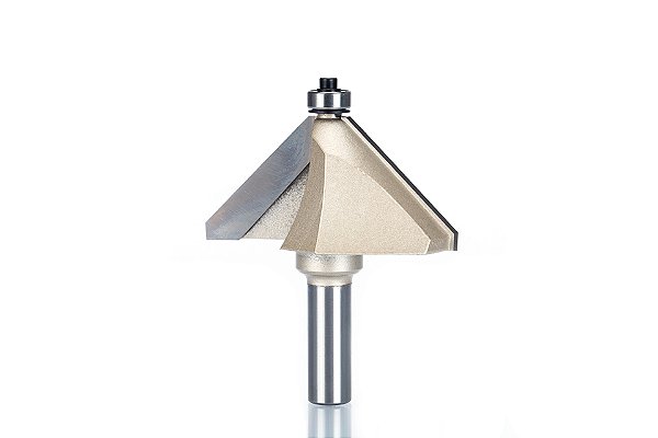 Fresa para tupia Chanfro de 45 graus haste 12mm corte 50MM