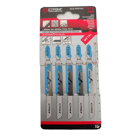 Lamina Tico Tico Hss Especial Aluminio Chapa E Tubos T127d