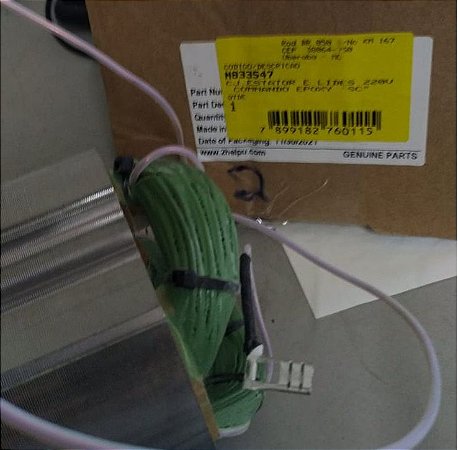 N833547  - Conjunto Estator/BOBINA e Lides 220v Commando EPOXY “SC” para DWE4577N-B2 TIPO10 ESMERILH.7(180mm) 2700W 220V S/BOT.TRAVA e DWE4579N-B2 TIPO10 ESMERILH.9(230mm) 2700W 220V S/BOT.TRAVA