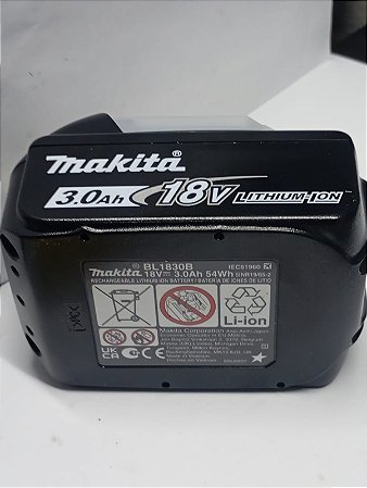 Bateria De 18v Lítio Bl1830b 3.0 Ah Indicador Carga Makita