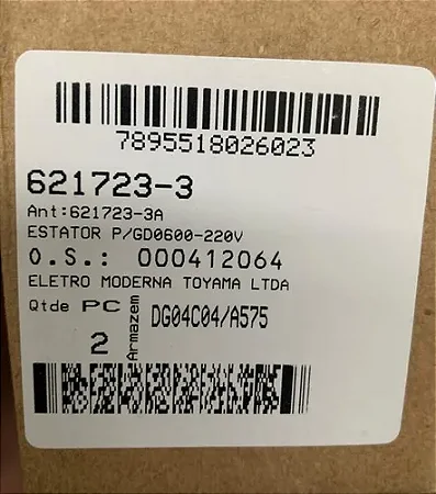 Estator/ Bobina Retificadeira Gd0600 Makita 220v 621723-3