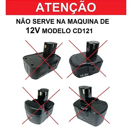 Fonte Carregador P/parafusadeira Black+decker Cd961 Jda-12