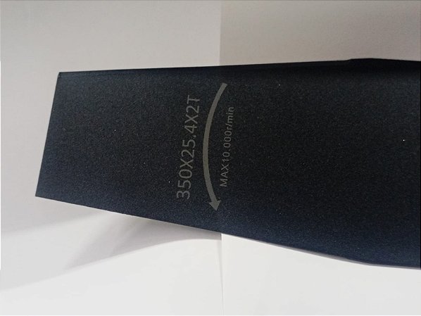 LAMINA RETA 2P 350MM(14") X 2MM X 25,4(1")  terra 802241