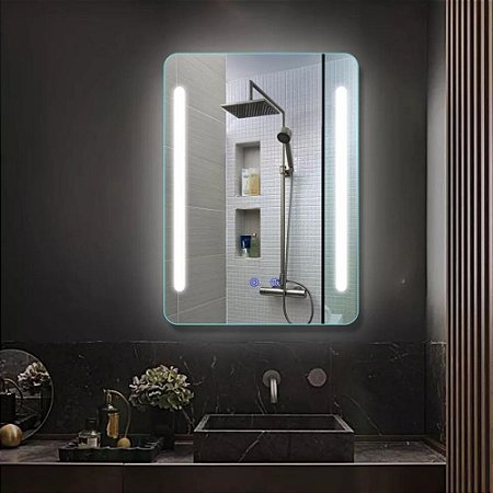 Espelho com Luz de LED Embutida