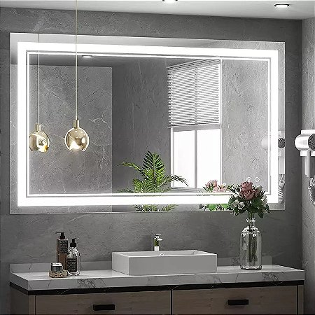 Espelhos Inteligente com LED e Touch Screen Moderno