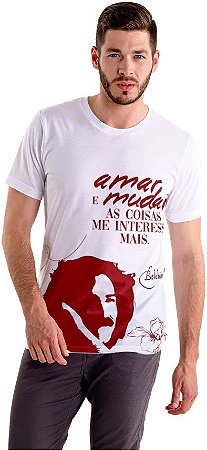 Camiseta Belchior "Amar e Mudar As Coisas Me Interessa Mais!"