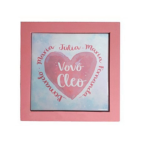 Quadro Personalizado Coração de Mãe 20 cm