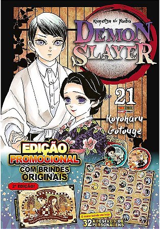 Demon Slayer : Kimetsu No Yaiba - Volume 21 [Edição Especial] - (Item novo e lacrado)