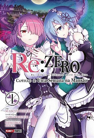 Mangá Re:Zero - Capítulo 02 - Uma Semana na Mansão 01 Panini, manga