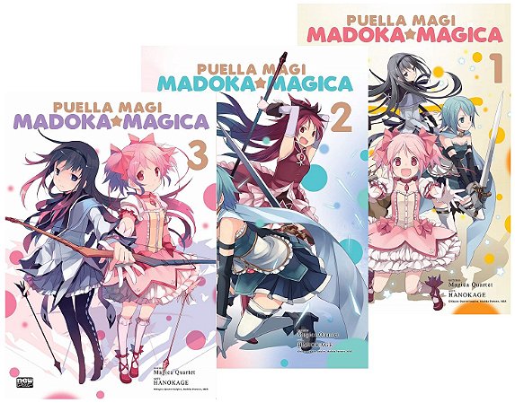 Puella Magi : Madoka Magica - Volumes 01, 02 e 03 - Completo (Itens novos e lacrados)