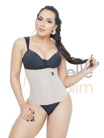 Faixa Abdominal Cinta Moderna Elastica regulagem total Preto EG