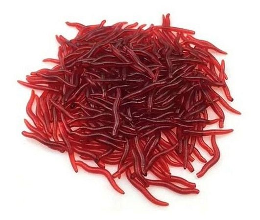 Isca Artificial de Minhoca Aromatizada Sem Anzol