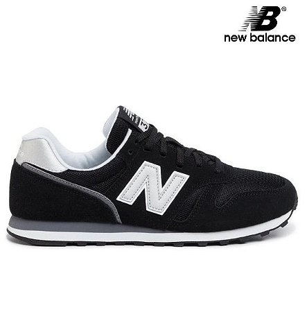 new balance preto com branco