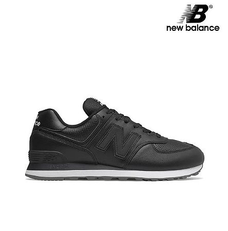 new balance couro preto