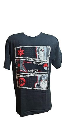 Camiseta Naruto Sharingan Preto