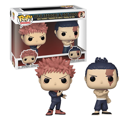 Pop! Funko Jujutsu Kaisen - Pack Yuji Itadori e Aoi Todo 2