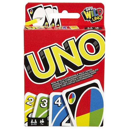 UNO Original – Jogo de Cartas Clássico Mattel com Curingas Personalizáveis