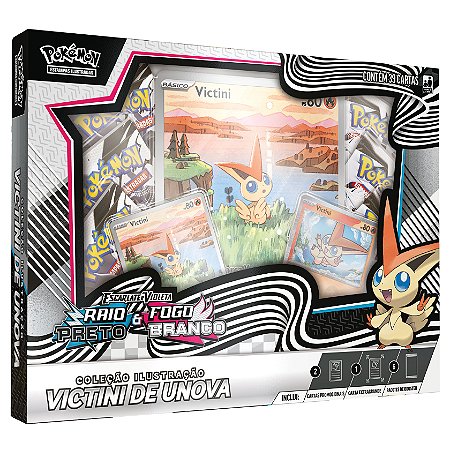 Box Coleção Victini de Unova EV10.5 Fogo Branco e Raio Preto - Pokémon