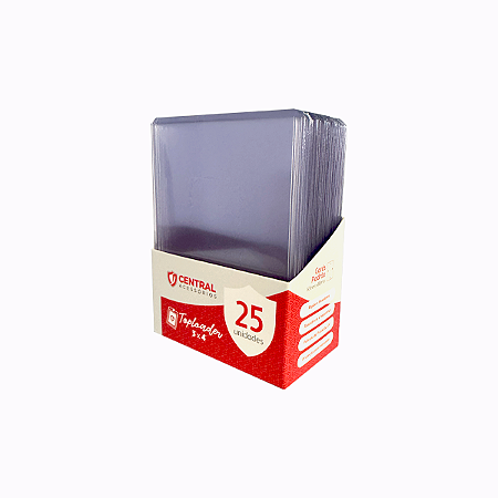 Kit TopLoader Rígido Transparente 25 unidades -Central Acessórios