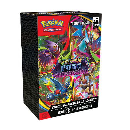 Combo de Booster ME02 Fogo Fantasmagórico - Pokémon