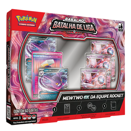 Deck de Batalha Mewtwo ex da Equipe Rocket - Pokémon