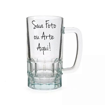 Caneca Chopp Vidro 550ml - Personalizada