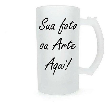 Caneca Chopp Vidro 475ml - Personalizada